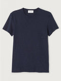 American Vintage Mens Round Neck Tee - Bysapick - Navy