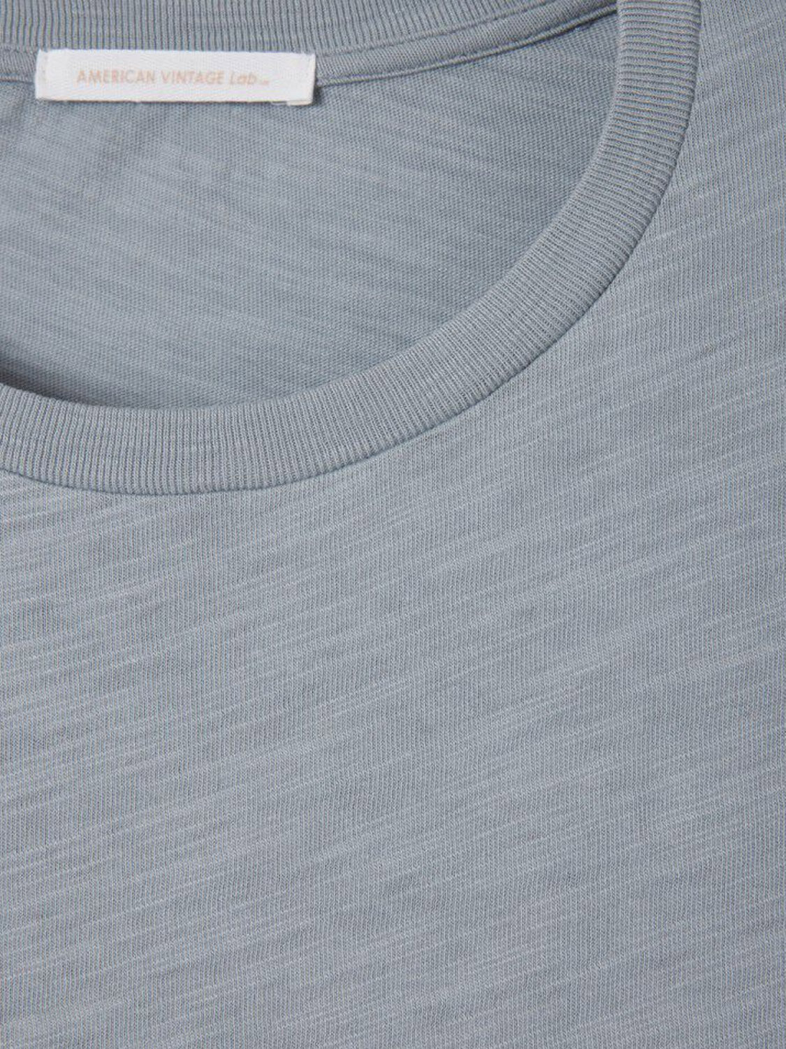 American Vintage Mens Round Neck Tee - Bysapick - Grey