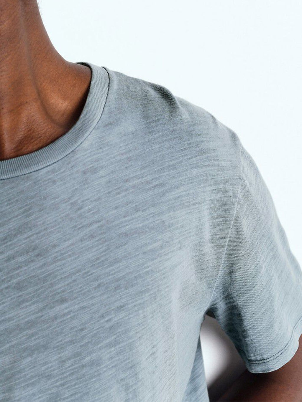 American Vintage Mens Round Neck Tee - Bysapick - Grey