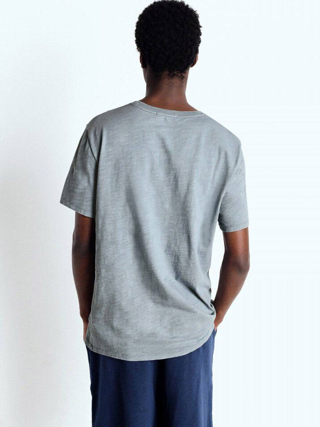 American Vintage Mens Round Neck Tee - Bysapick - Grey
