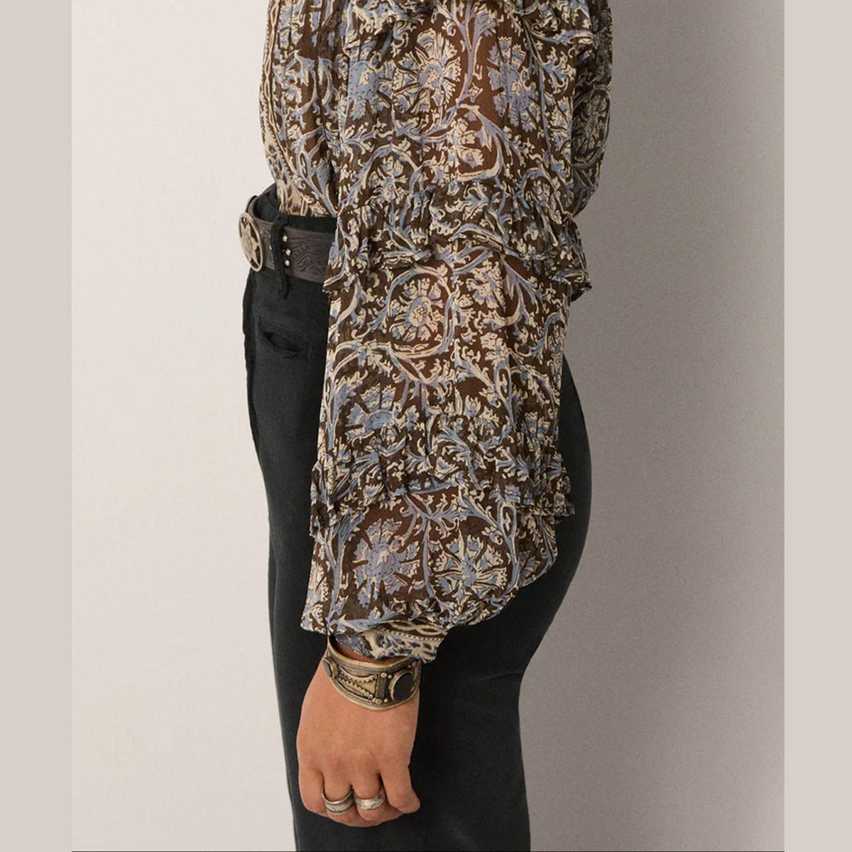 Maison Hotel : CAMILLA BLOUSE Blue Orchid - Collector Store Sydney