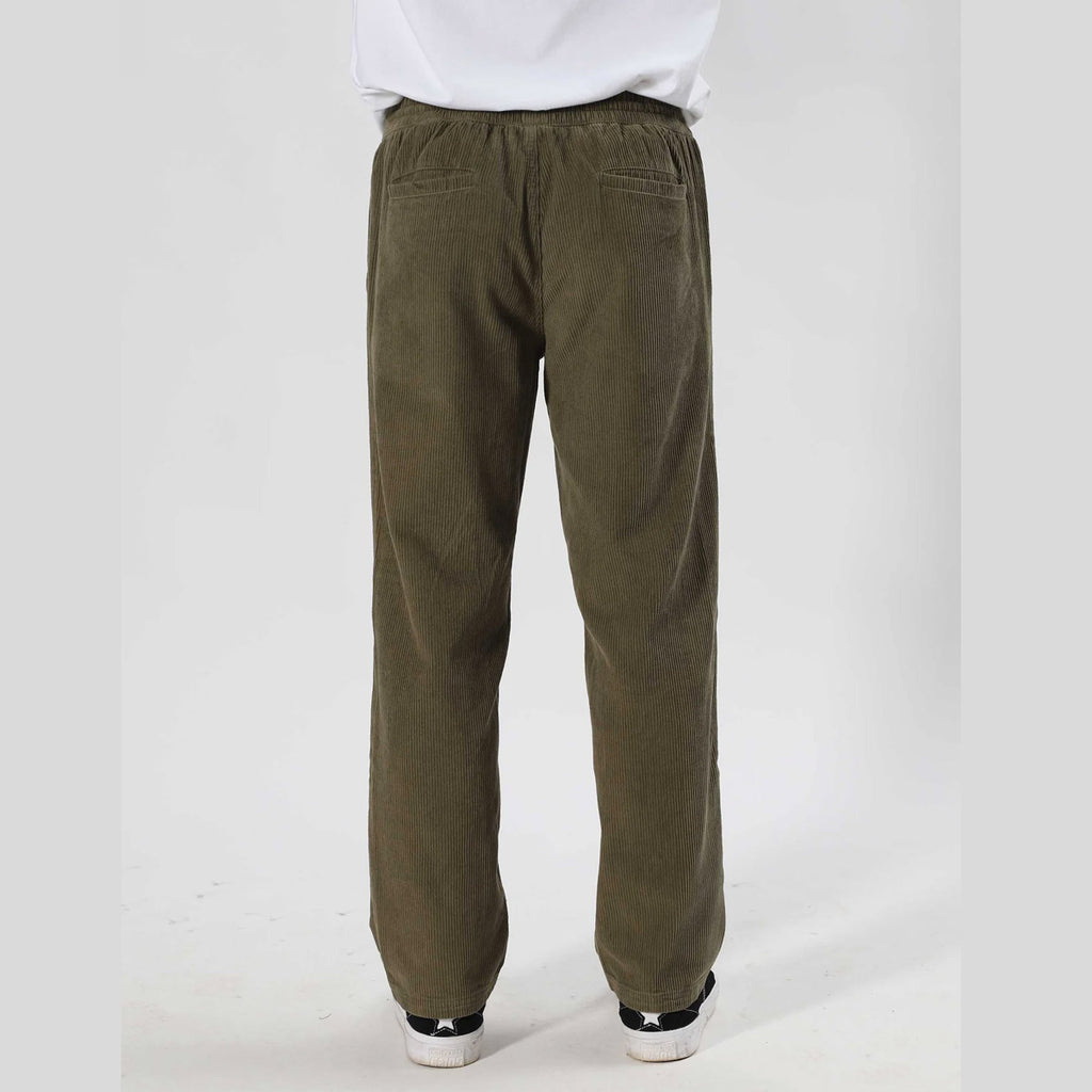 Mr Simple Burbank Elastic Cord Pant - Army - Collector Store Sydney
