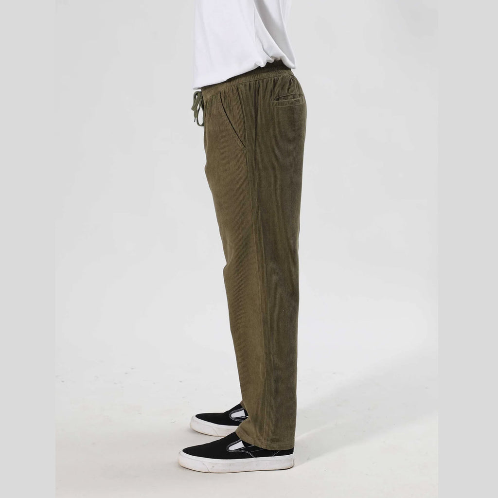 Mr Simple Burbank Elastic Cord Pant - Army - Collector Store Sydney