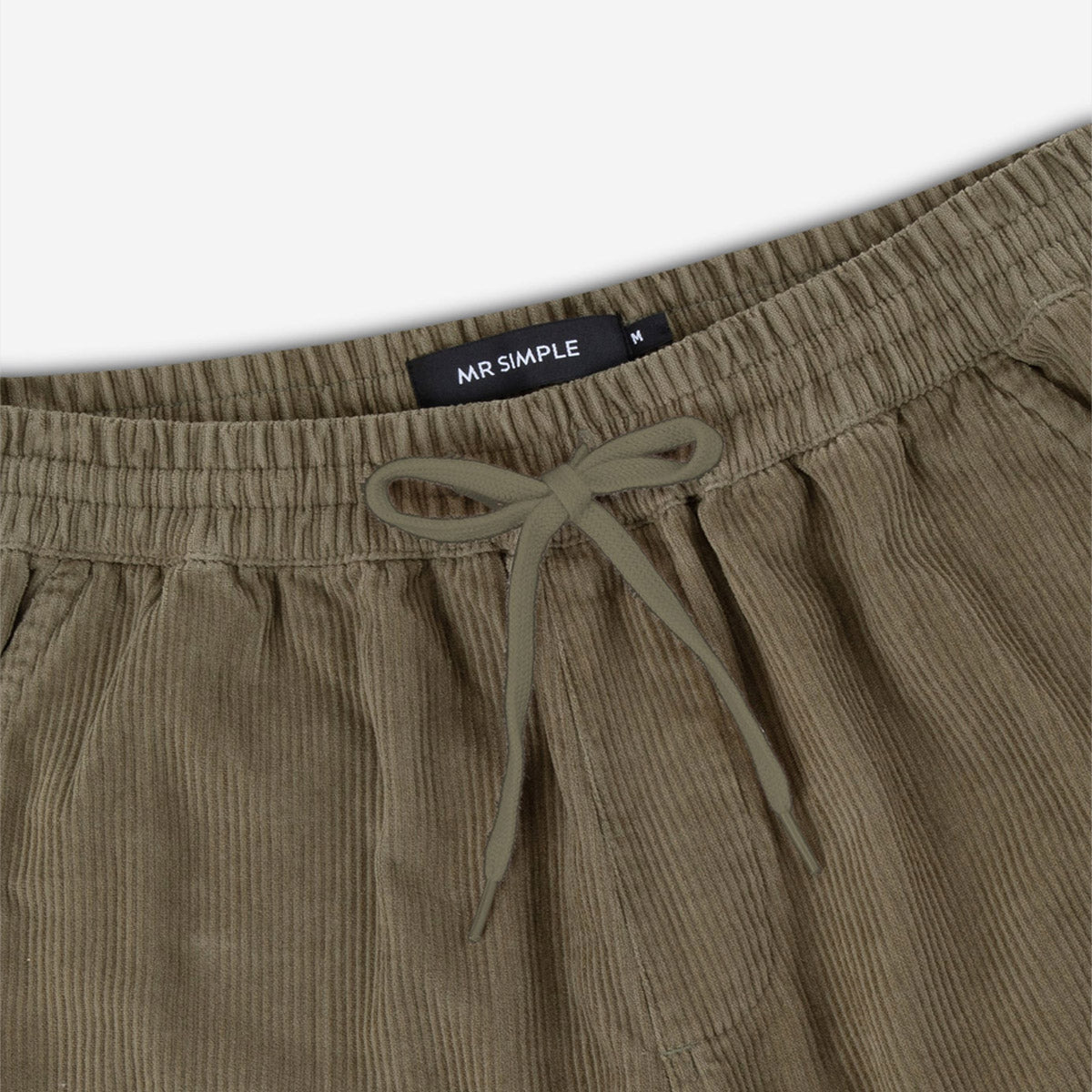 Mr Simple Burbank Elastic Cord Pant - Army - Collector Store Sydney