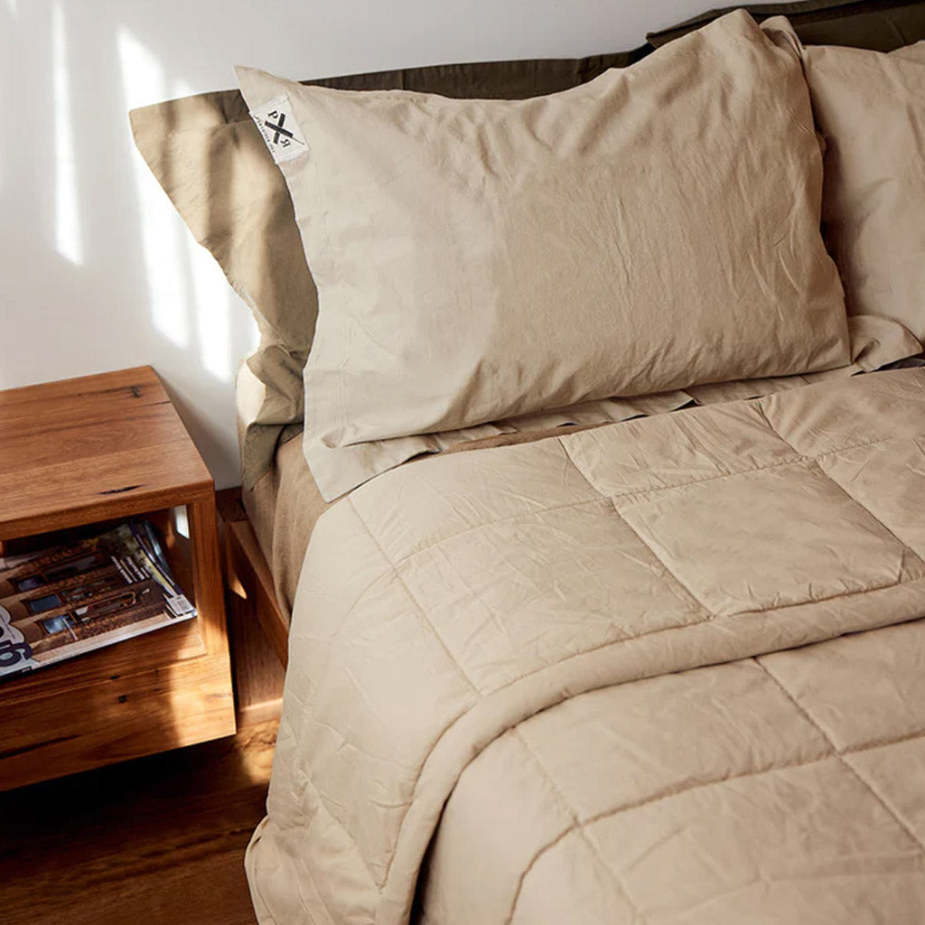 Pony Rider | Organic Cabin Quilt | Light Safari - Collector Store