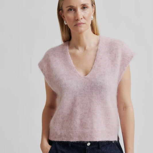 Second Female Camyrn knit vest - sepia rose