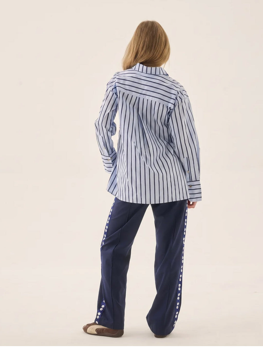 Araminta James - AJ Crest Palermo Shirt - Sea Blue