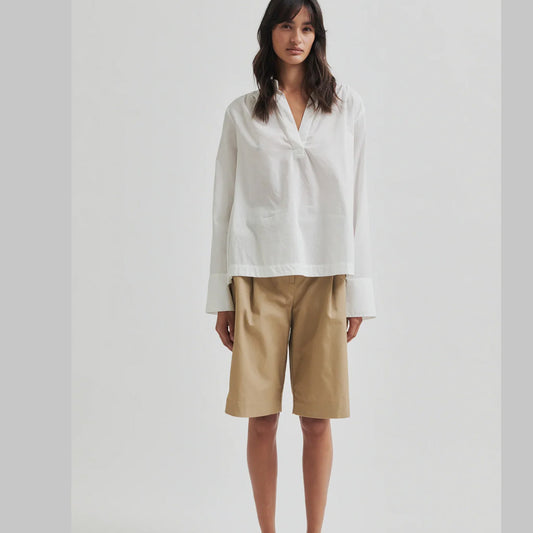 Second Female - Crispie Pleat Front Shorts - Pure Cashmere - Collector Store Sydney