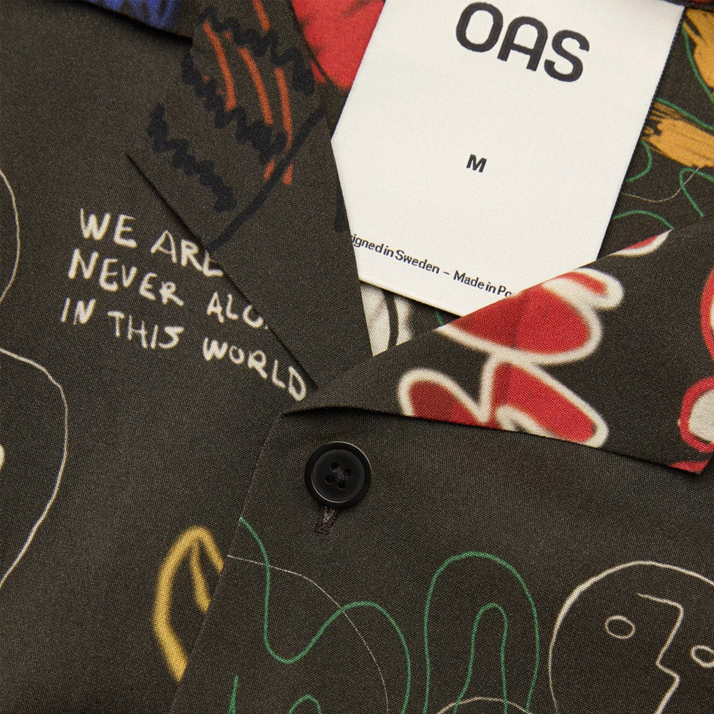 OAS Viscose Rocco Shirt Pattern - Dark Graffitti - Collector Store