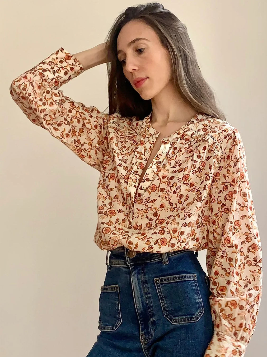 Marie Louise De Monterey - Delphine Blouse Ecru - Collector Store Sydney