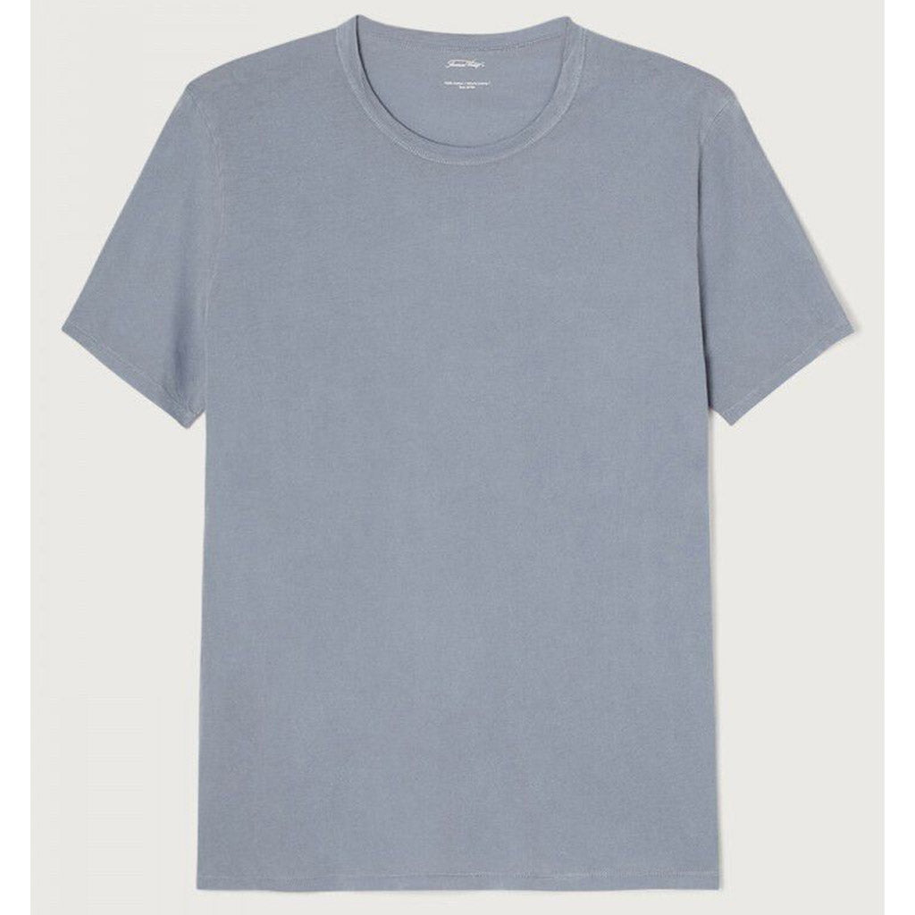 American Vintage Mens Round Neck Tee - Devon- Vintage Blue Grey - Collector Store Sydney