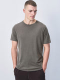 American Vintage Mens Round Neck Tee - Devon - Vintage Slate