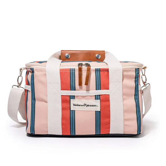 PREMIUM COOLER BAG - BISTRO DUSTY PINK STRIPE - Collector Store