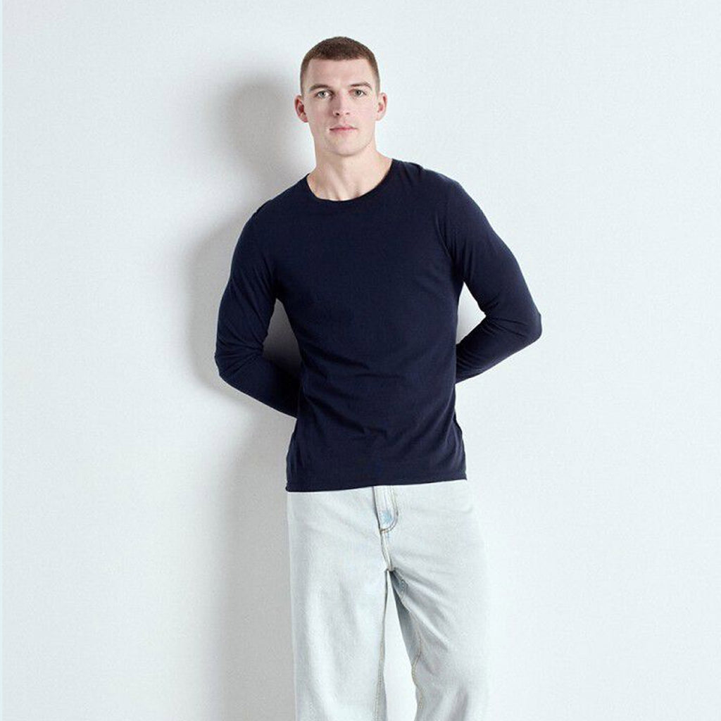 American Vintage Mens Decatur L/S Tee - CAVIAR - Collector Store Sydney