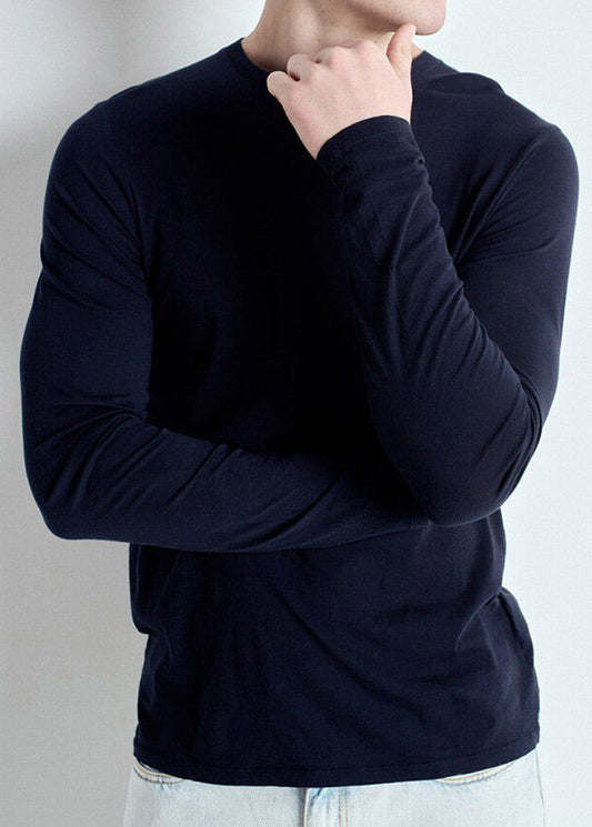 American Vintage Mens Decatur L/S Tee - CAVIAR - Collector Store Sydney