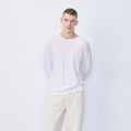 American Vintage Mens Decatur L/S Tee - WHITE - Collector Store Sydney