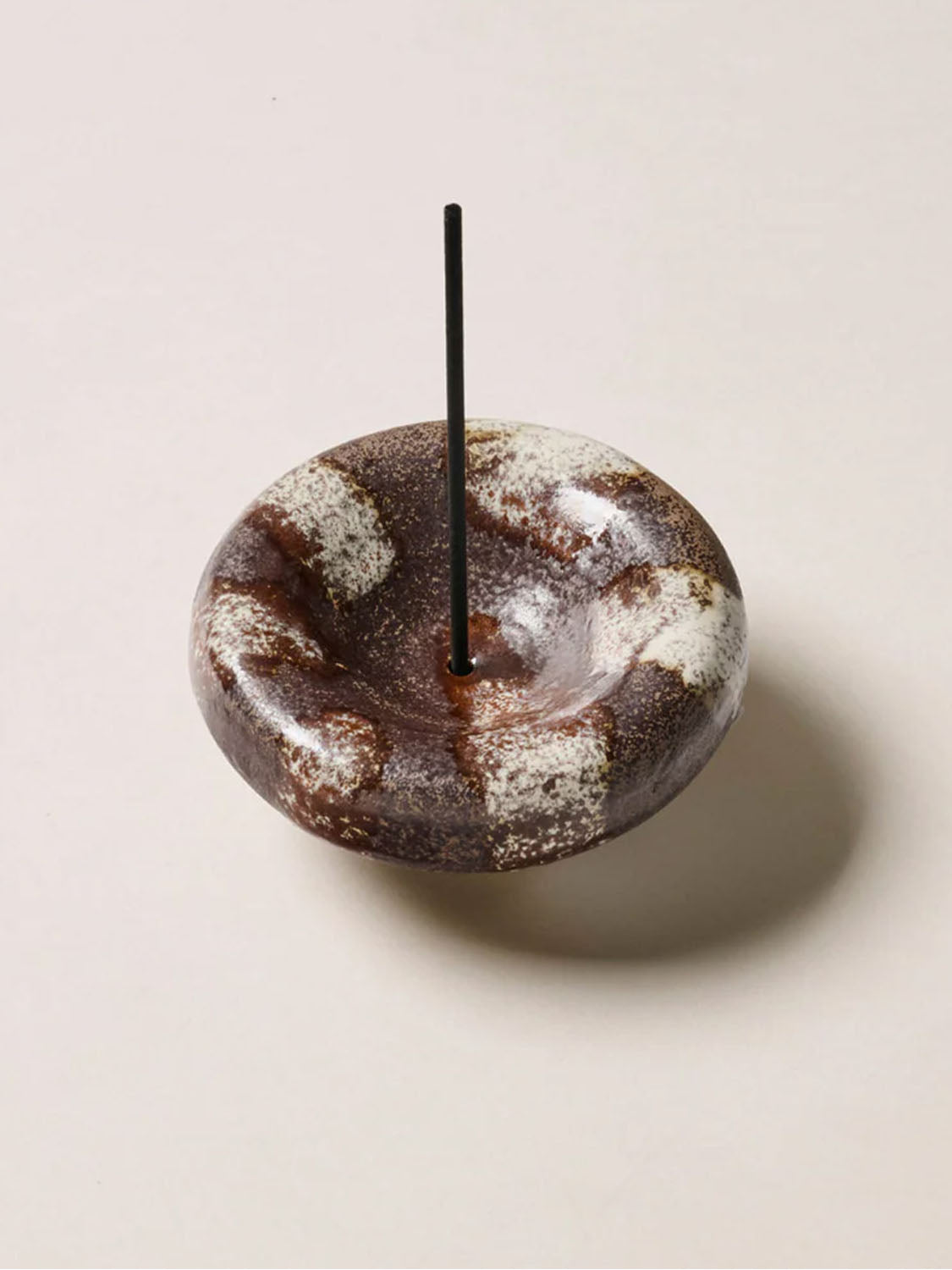 Gentle Habits ceramic vessel incense holder -Chocolate - Collector Store Sydney