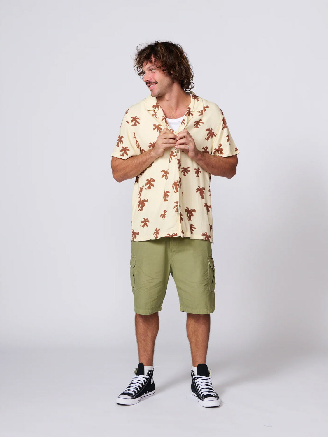 TCSS Palm S/S Shirt - Ecru