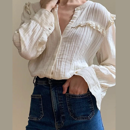 Marie Louise De Monterey - Isabella blouse ECRU