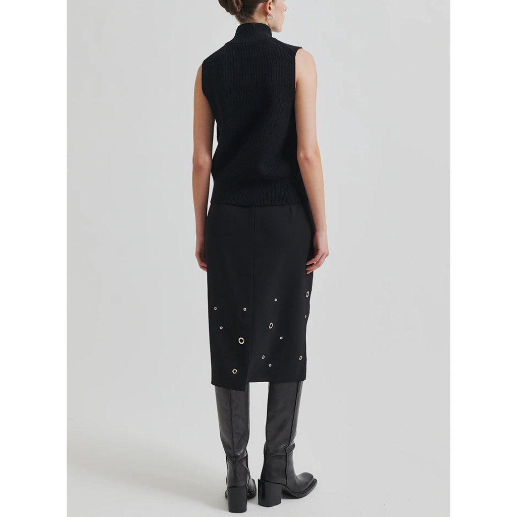 Second Female Eyla Pencil Skirt Black - Collector Store