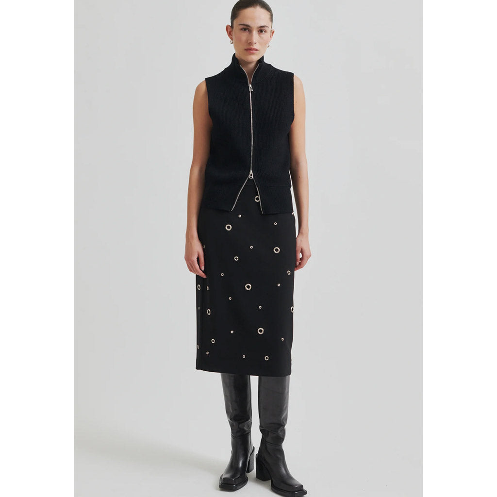 Second Female Eyla Pencil Skirt Black - Collector Store