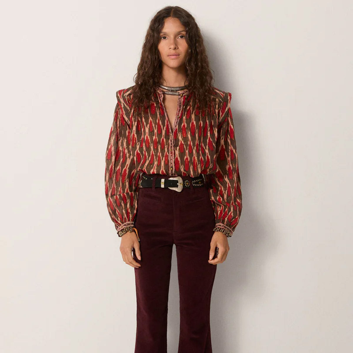 Maison Hotel - Etta Bonfire Volcano Blouse - Collector Store Sydney