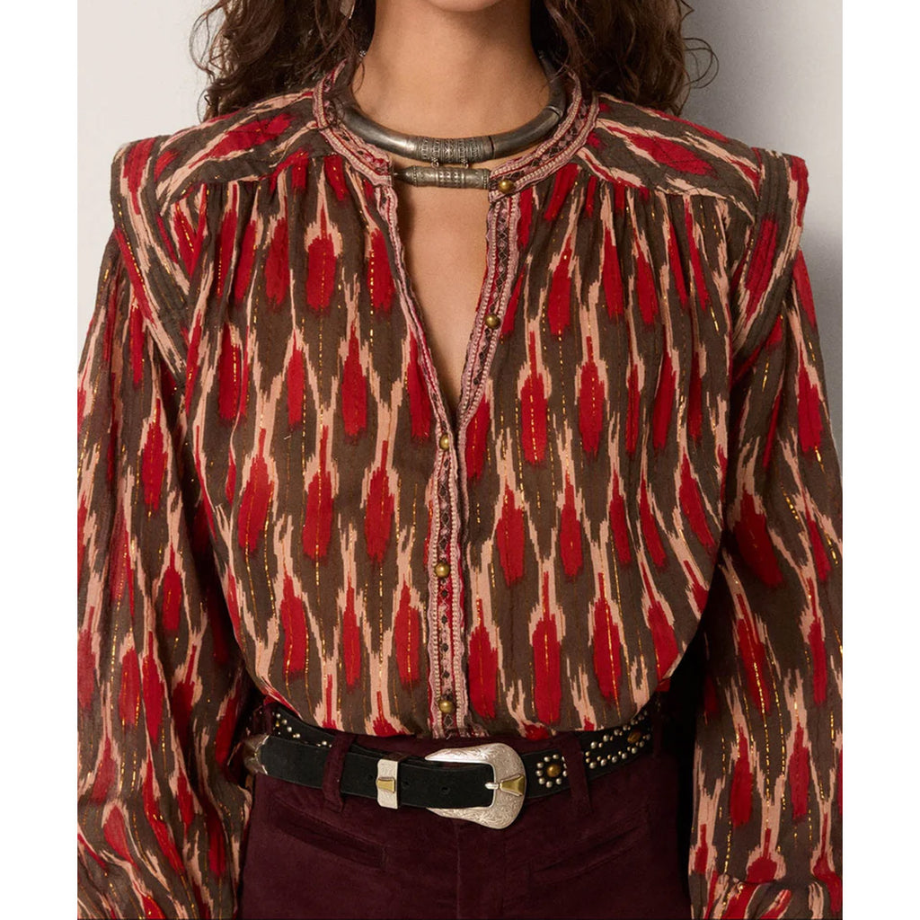 Maison Hotel - Etta Bonfire Volcano Blouse - Collector Store Sydney