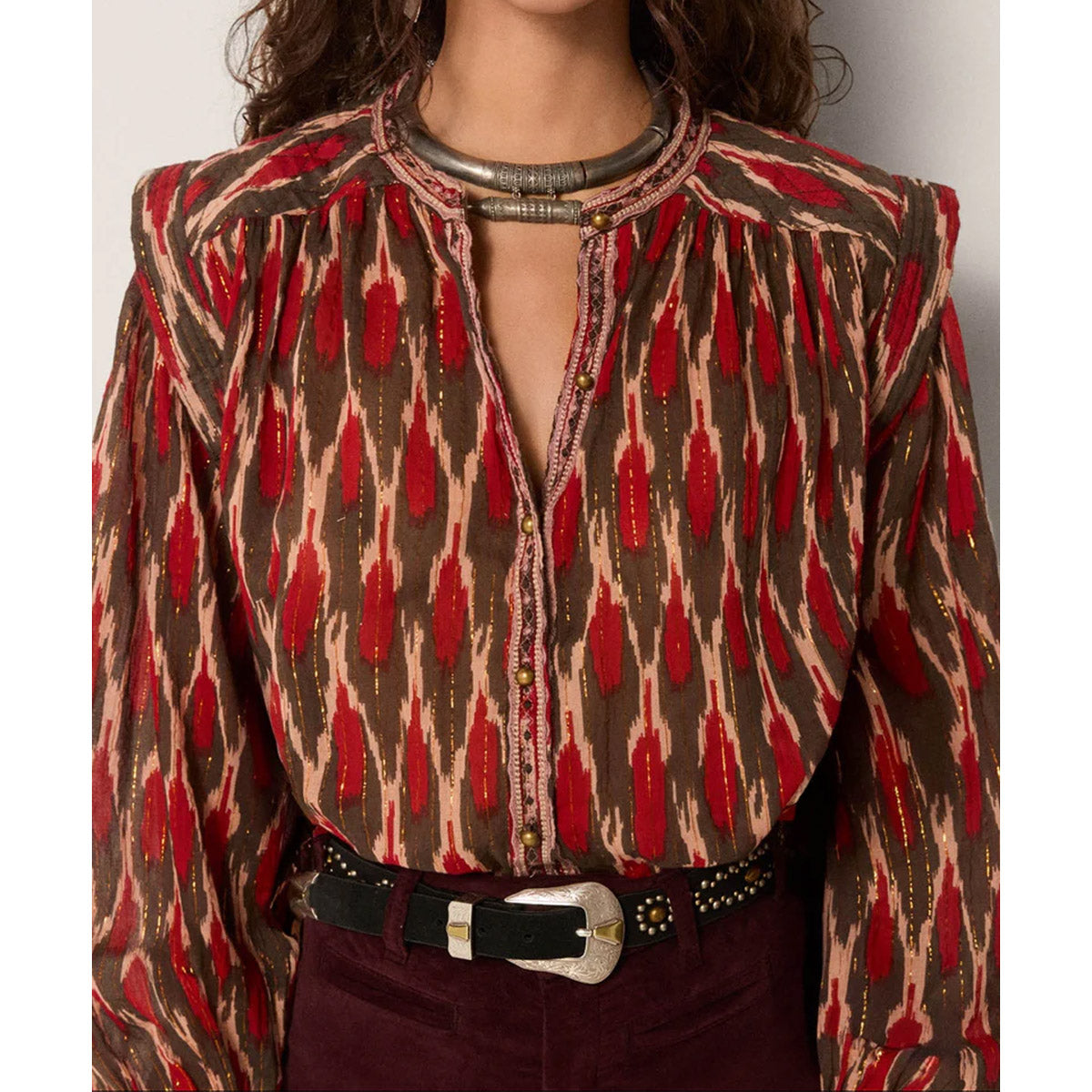 Maison Hotel - Etta Bonfire Volcano Blouse - Collector Store Sydney