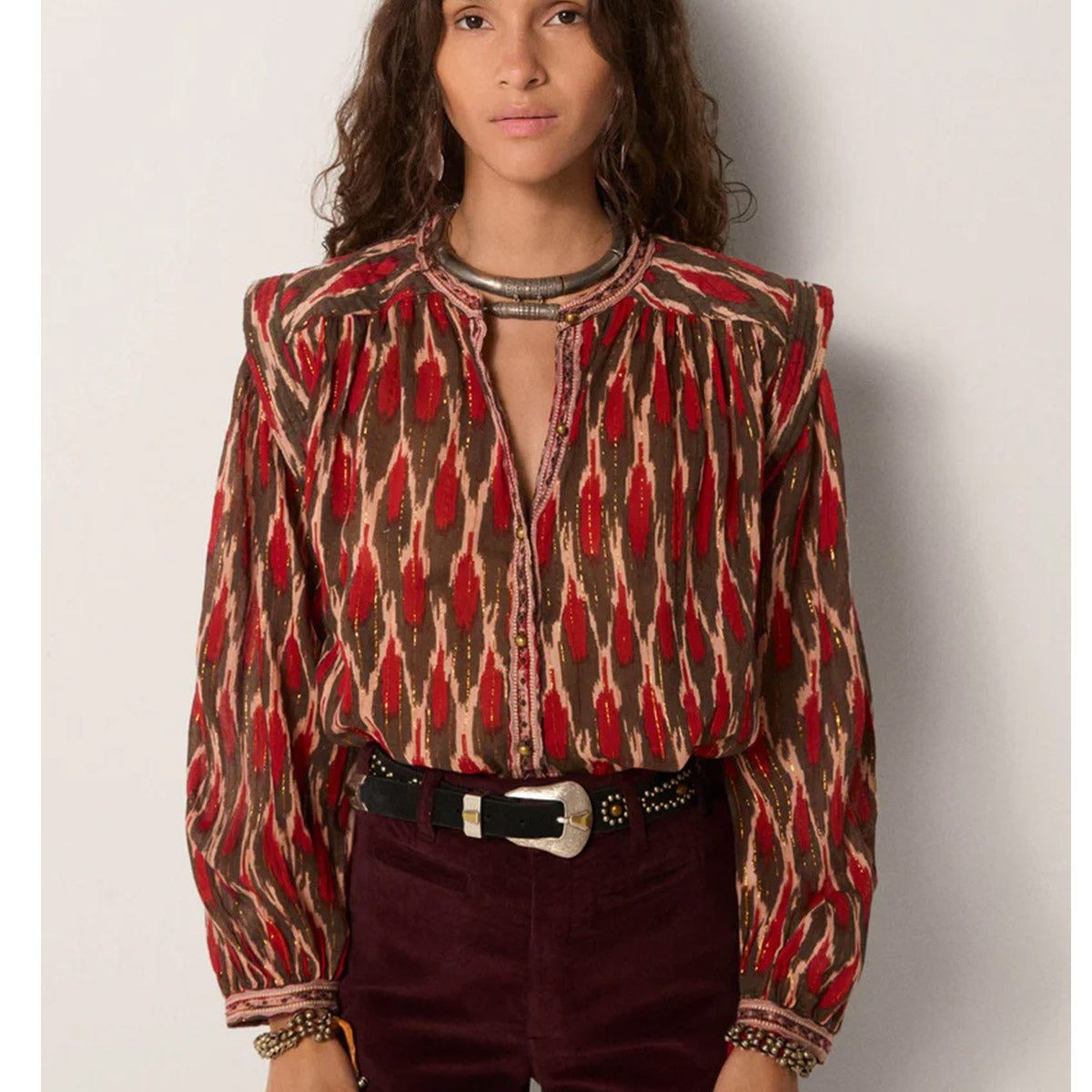 Maison Hotel - Etta Bonfire Volcano Blouse - Collector Store Sydney