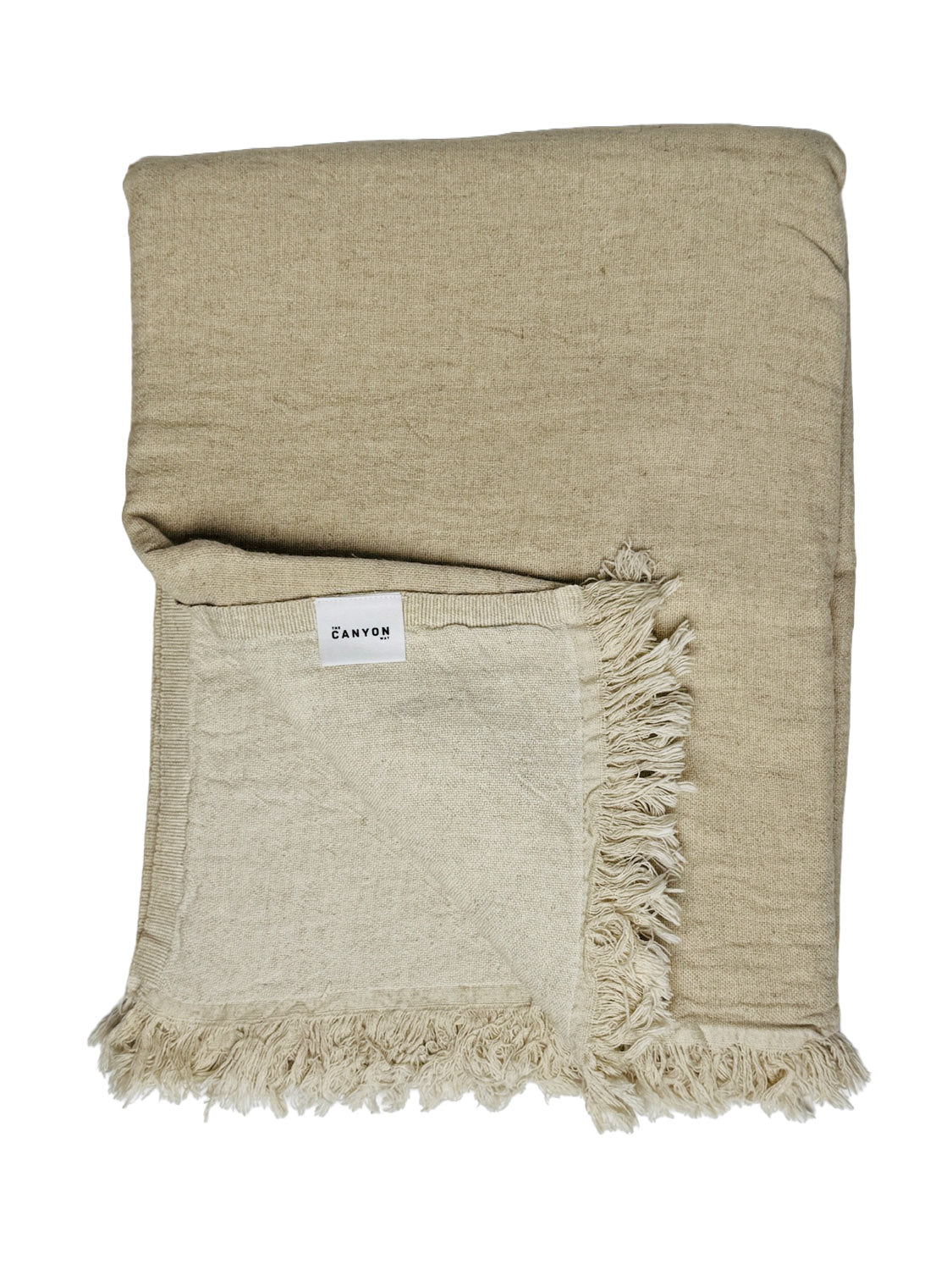 Linen Throw | Natural & Ecru - Collector Store Sydney