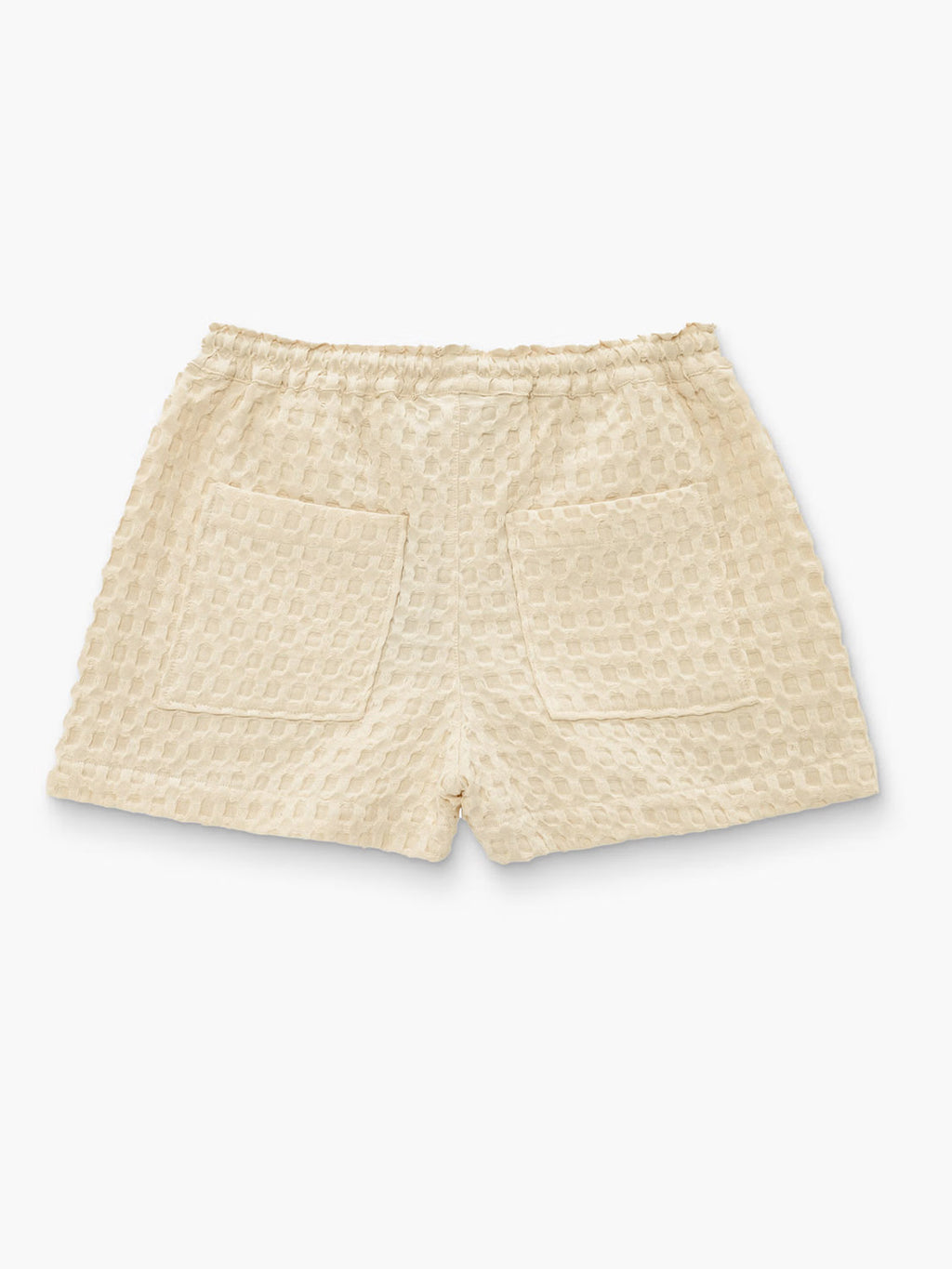 OAS Ecru Drizzle Waffle Shorts