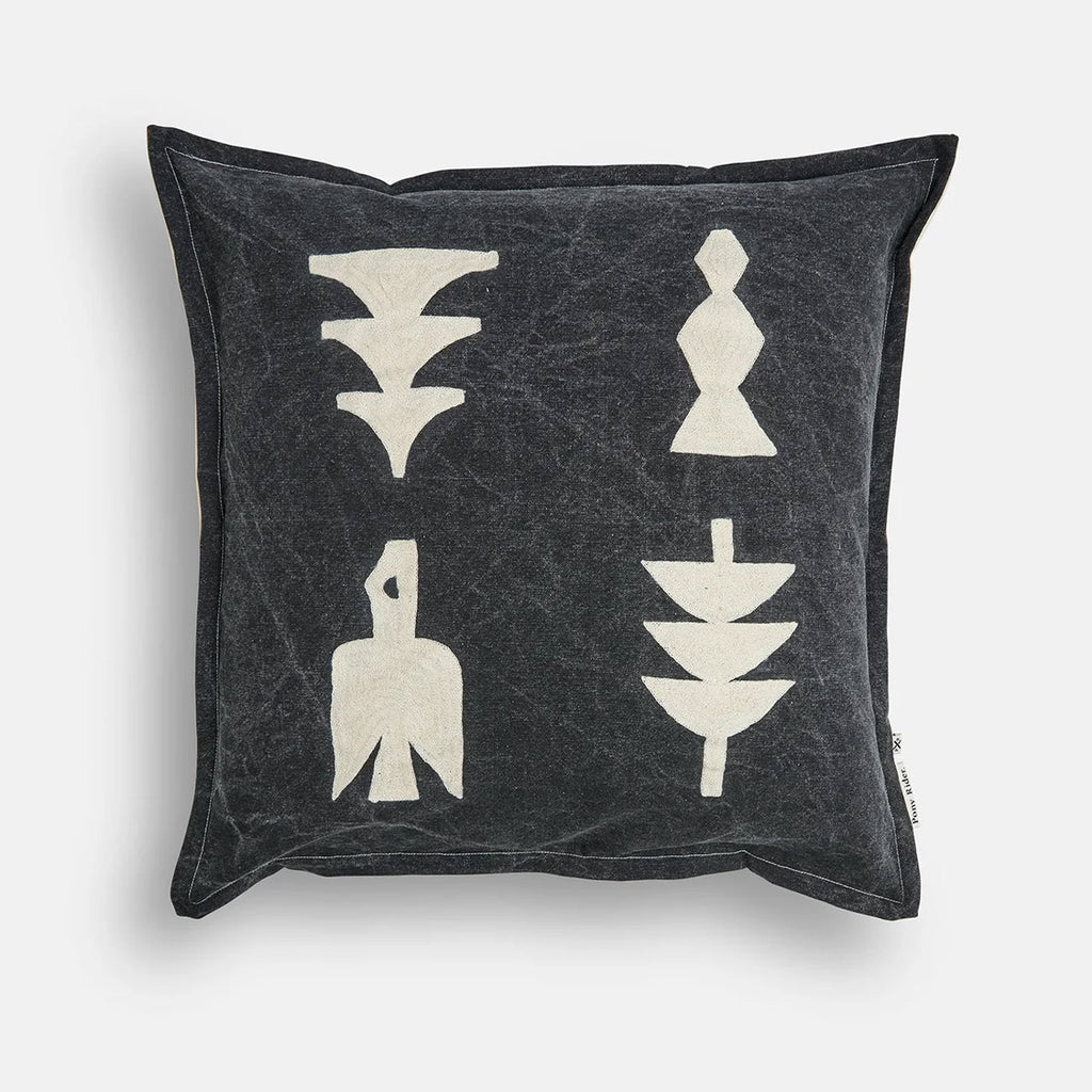 Pony Rider | Elements Cushion | Black 55x 55 - Collector Store Sydney