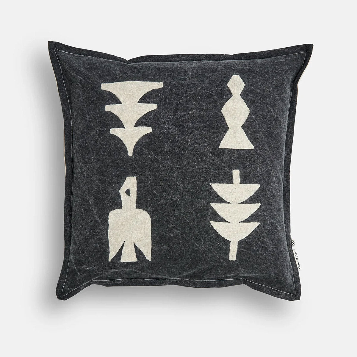 Pony Rider | Elements Cushion | Black 55x 55 - Collector Store Sydney