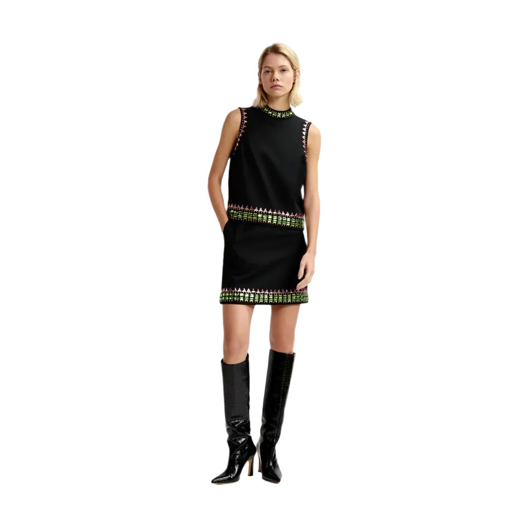 Essentiel Antwerp  | Embellished Glaciers Skirt - Collector Store