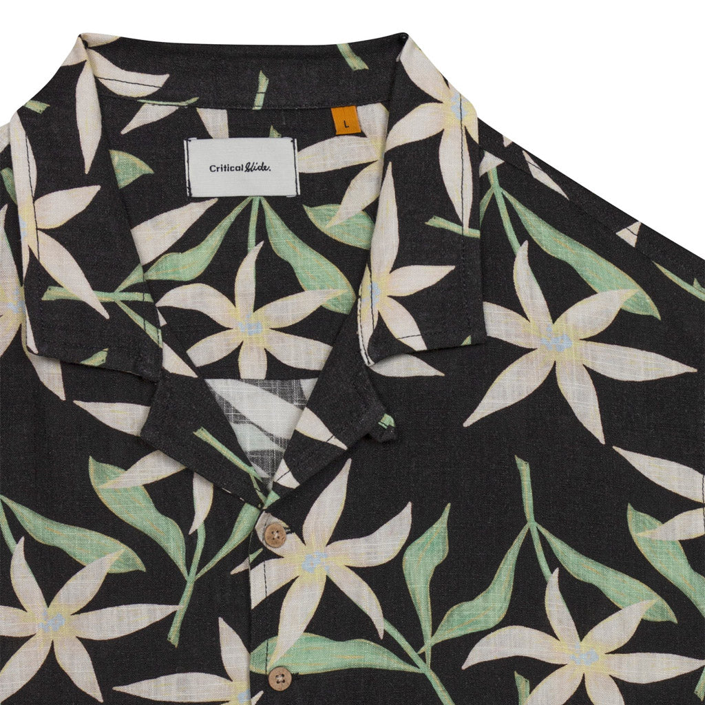 TCSS - EVANGELINE SS RESORT SHIRT - BLACK - Collector Store Sydney