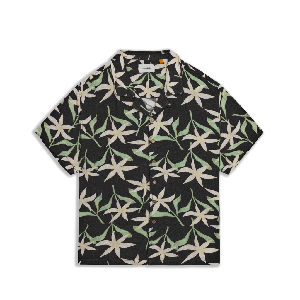 TCSS - EVANGELINE SS RESORT SHIRT - BLACK - Collector Store Sydney