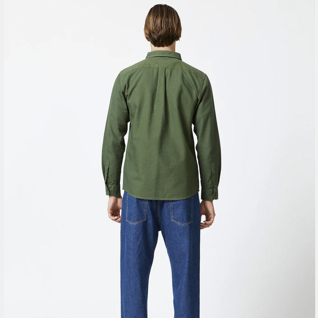 Mr Simple OXFORD LS SHIRT : Fatigue - Collector Store Sydney