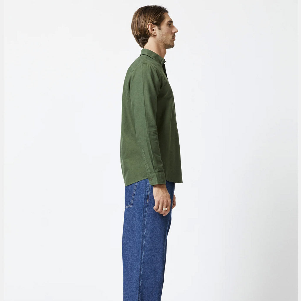 Mr Simple OXFORD LS SHIRT : Fatigue - Collector Store Sydney