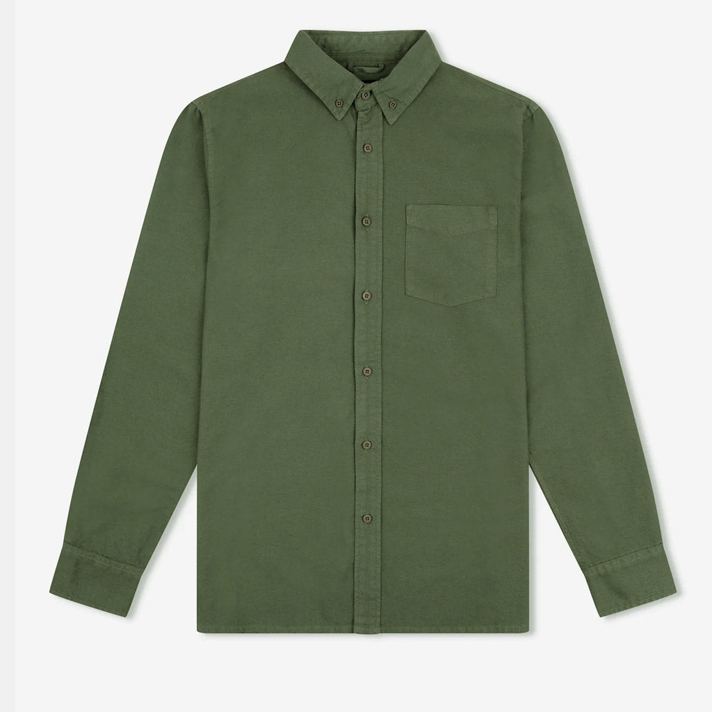Mr Simple OXFORD LS SHIRT : Fatigue - Collector Store Sydney