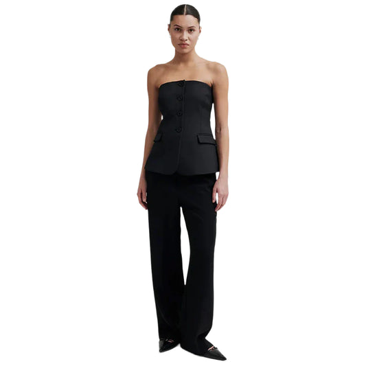 Second Female Fique Classic Trousers - Black - Collector Store