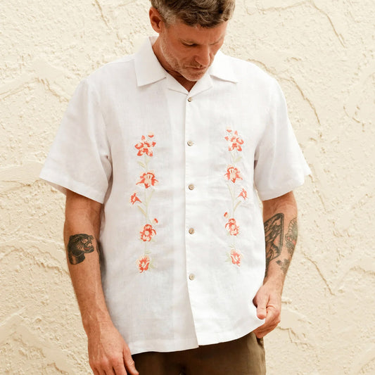 Mr Simple Cuban Short Sleeve Shirt - Garden State