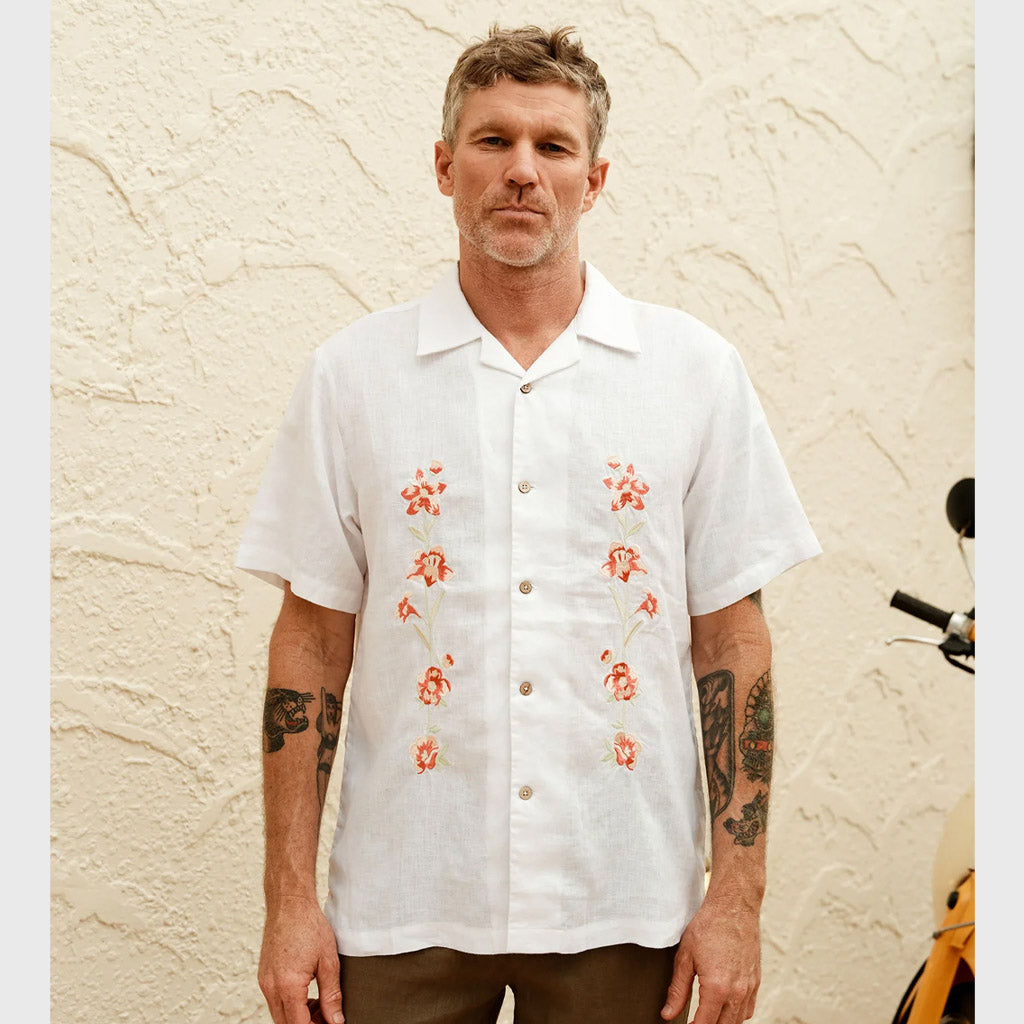 Mr Simple Cuban Short Sleeve Shirt - Garden State