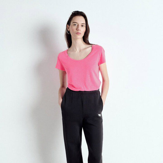 American Vintage Round Neck Tee - Jacksonville - Fluorescent Pink - Collector Store