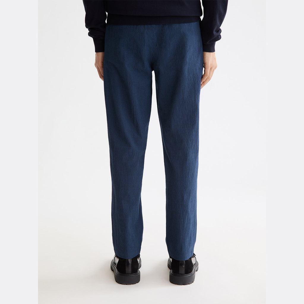 Finch tapered fit pants - Sky captain mini check - Collector Store Sydney