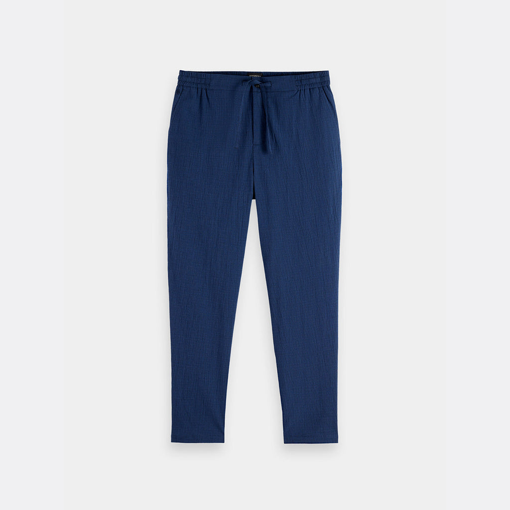 Finch tapered fit pants - Sky captain mini check - Collector Store Sydney