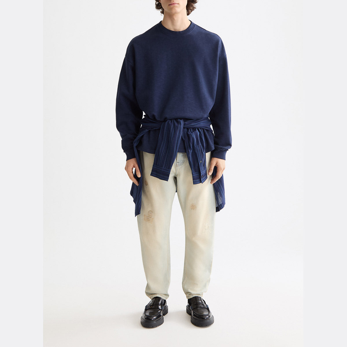 Garment-dyed sweatshirt - Peacoat - Collector Store Sydney
