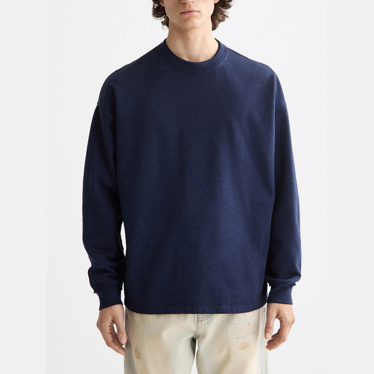 Garment-dyed sweatshirt - Peacoat - Collector Store Sydney