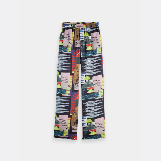 Gia wide fit pants - Art dept collage - Collector Store Sydney