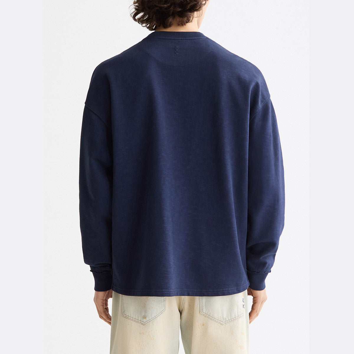 Garment-dyed sweatshirt - Peacoat - Collector Store Sydney