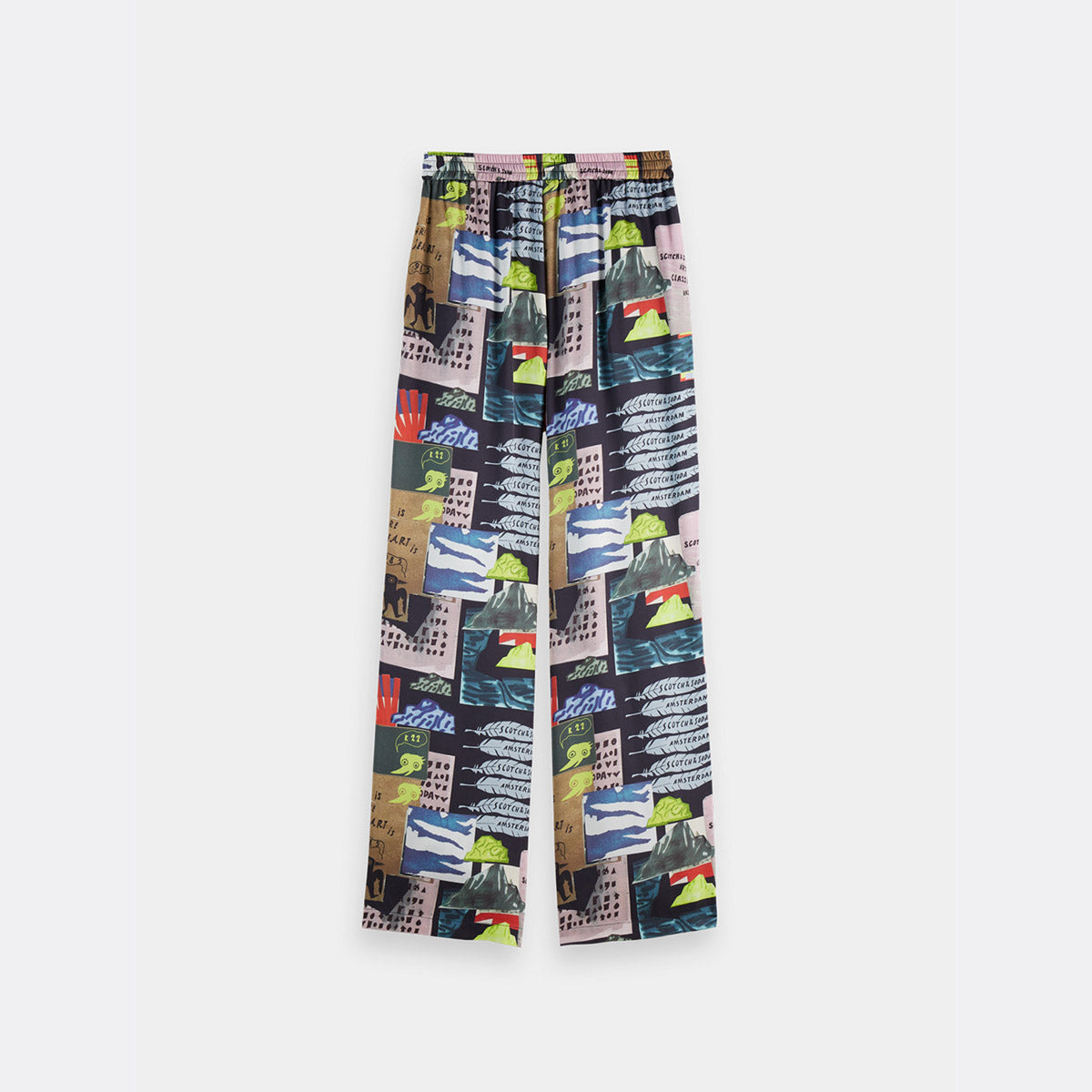 Gia wide fit pants - Art dept collage - Collector Store Sydney